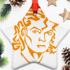 Michael Jackson Star Ornament (Two Sides) from ArtsNow.com Back