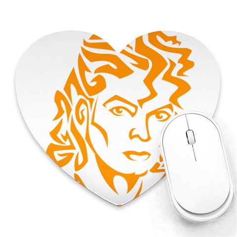 Michael Jackson Heart Mousepad from ArtsNow.com Front