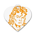 Michael Jackson Dog Tag Heart (One Side)