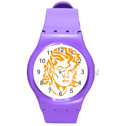 Michael Jackson Round Plastic Sport Watch (M) from ArtsNow.com Front