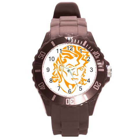 Michael Jackson Round Plastic Sport Watch (L) from ArtsNow.com Front