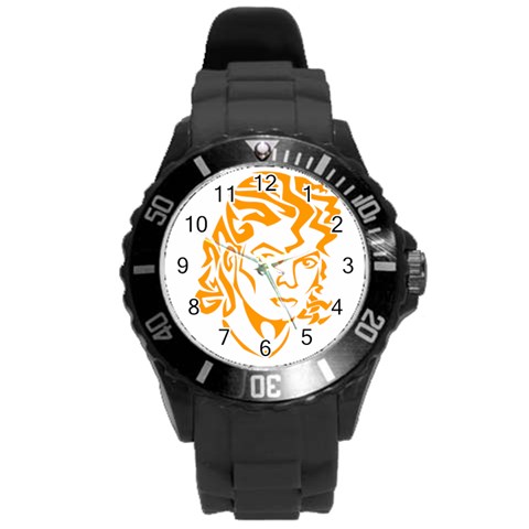 Michael Jackson Round Plastic Sport Watch (L) from ArtsNow.com Front