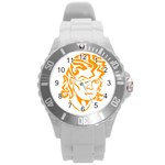 Michael Jackson Round Plastic Sport Watch (L)