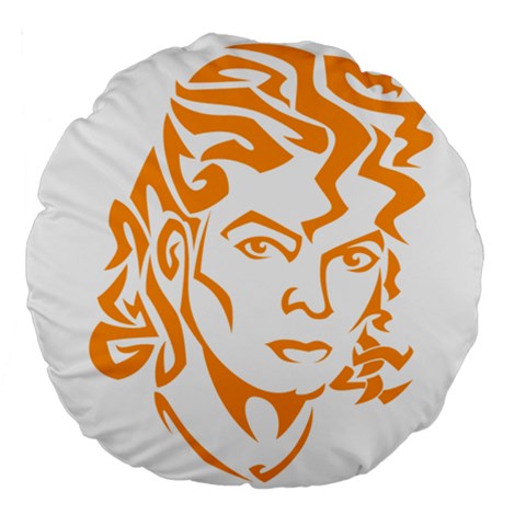 Michael Jackson Large 18  Premium Round Cushion  from ArtsNow.com Front