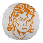 Michael Jackson Large 18  Premium Round Cushion 