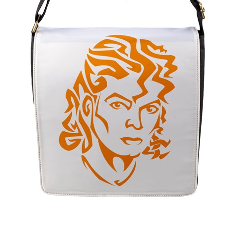 Michael Jackson Flap Closure Messenger Bag (L) from ArtsNow.com Front