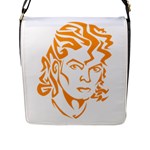 Michael Jackson Flap Closure Messenger Bag (L)