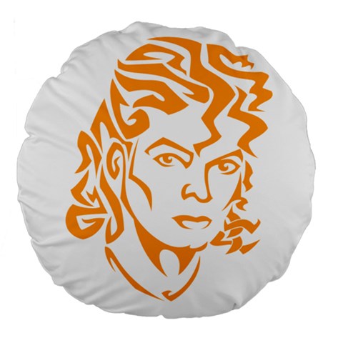 Michael Jackson Large 18  Premium Flano Round Cushion  from ArtsNow.com Front