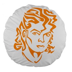 Michael Jackson Large 18  Premium Flano Round Cushion  from ArtsNow.com Back
