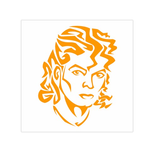 Michael Jackson Small Satin Scarf (Square) from ArtsNow.com Front