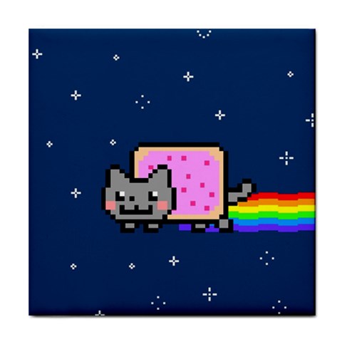 Nyan Cat Tile Coaster from ArtsNow.com Front