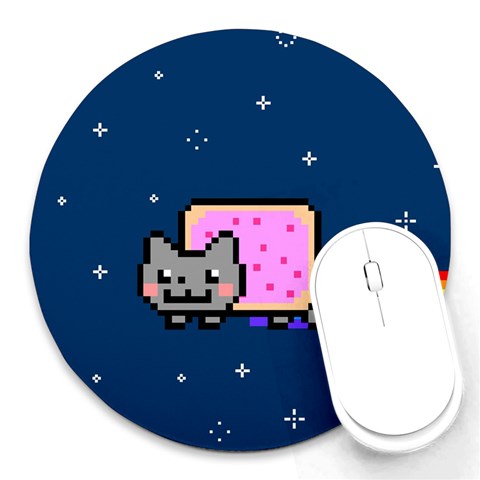 Nyan Cat Round Mousepad from ArtsNow.com Front