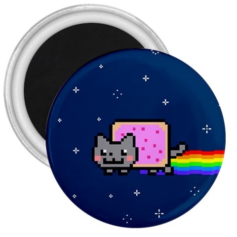 Nyan Cat 3  Magnet from ArtsNow.com Front