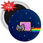 Nyan Cat 3  Magnet (10 pack)