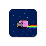 Nyan Cat Rubber Coaster (Square)