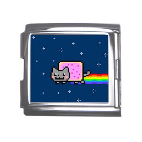 Nyan Cat Mega Link Italian Charm (18mm) from ArtsNow.com Front