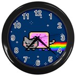 Nyan Cat Wall Clock (Black)
