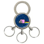 Nyan Cat 3-Ring Key Chain
