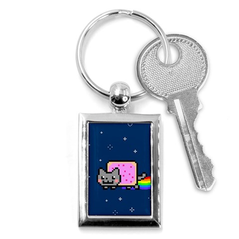 Nyan Cat Key Chain (Rectangle) from ArtsNow.com Front