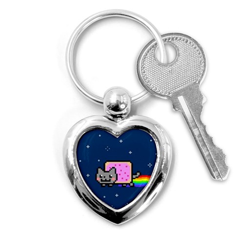 Nyan Cat Key Chain (Heart) from ArtsNow.com Front