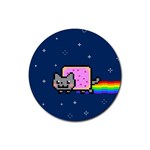 Nyan Cat Rubber Coaster (Round)