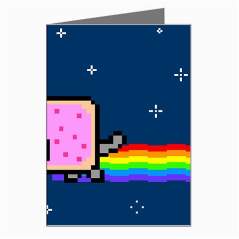 Nyan Cat Greeting Card from ArtsNow.com Left