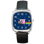 Nyan Cat Square Metal Watch