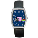 Nyan Cat Barrel Style Metal Watch