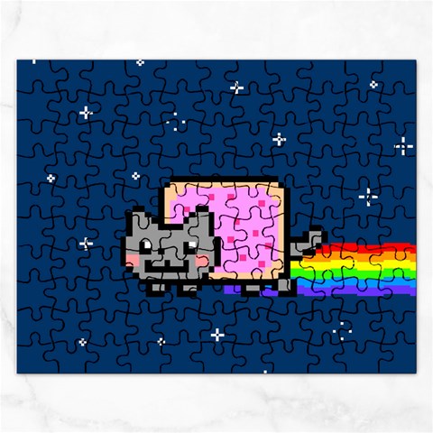 Nyan Cat Jigsaw Puzzle (Rectangular) from ArtsNow.com Front