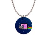 Nyan Cat 1  Button Necklace