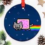 Nyan Cat Round Ornament (Two Sides)