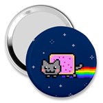 Nyan Cat 3  Handbag Mirror
