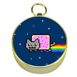 Nyan Cat Gold Compass