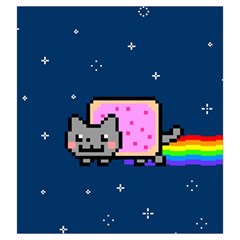 Nyan Cat Drawstring Pouch (Large) from ArtsNow.com Front