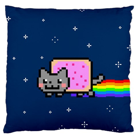 Nyan Cat Large Flano Cushion Case (One Side) from ArtsNow.com Front