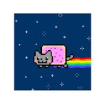 Nyan Cat Small Satin Scarf (Square)