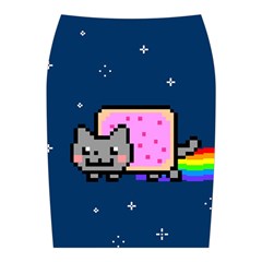 Nyan Cat Midi Wrap Pencil Skirt from ArtsNow.com Back