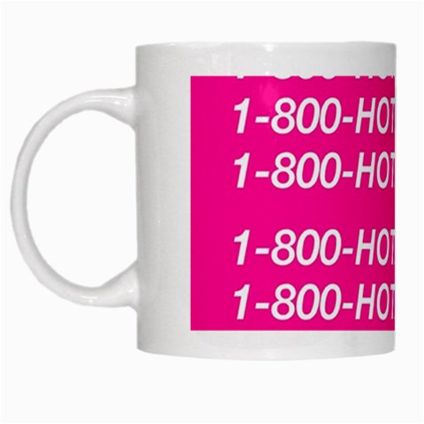 1 800 1 800 1800 Hotline Bling White Mug from ArtsNow.com Left
