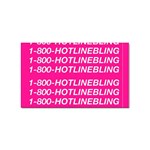1 800 1 800 1800 Hotline Bling Sticker Rectangular (100 pack)