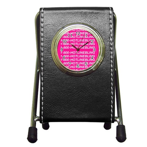 1 800 1 800 1800 Hotline Bling Pen Holder Desk Clock from ArtsNow.com Front