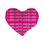 1 800 1 800 1800 Hotline Bling Standard 16  Premium Heart Shape Cushion 