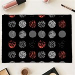 Digital Art Dark Pattern Abstract Orange Black White Twenty One Pilots Cosmetic Bag (XXL)