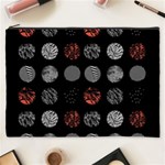 Digital Art Dark Pattern Abstract Orange Black White Twenty One Pilots Cosmetic Bag (XXXL)