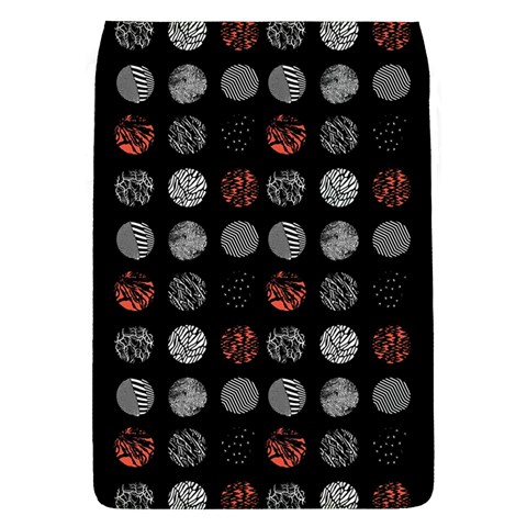 Digital Art Dark Pattern Abstract Orange Black White Twenty One Pilots Removable Flap Cover (L) from ArtsNow.com Front