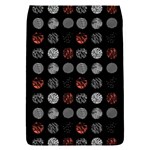 Digital Art Dark Pattern Abstract Orange Black White Twenty One Pilots Removable Flap Cover (L)