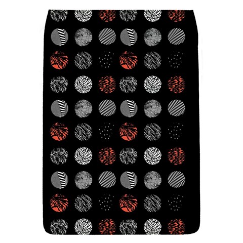 Digital Art Dark Pattern Abstract Orange Black White Twenty One Pilots Removable Flap Cover (S) from ArtsNow.com Front