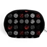 Digital Art Dark Pattern Abstract Orange Black White Twenty One Pilots Accessory Pouch (Medium)