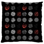Digital Art Dark Pattern Abstract Orange Black White Twenty One Pilots Standard Flano Cushion Case (One Side)