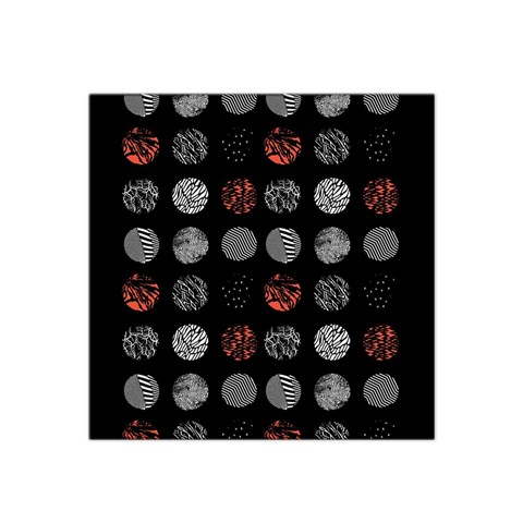 Digital Art Dark Pattern Abstract Orange Black White Twenty One Pilots Satin Bandana Scarf from ArtsNow.com Front