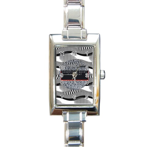 Sometimes Quiet Is Violent Twenty One Pilots The Meaning Of Blurryface Album Rectangle Italian Charm Watch from ArtsNow.com Front